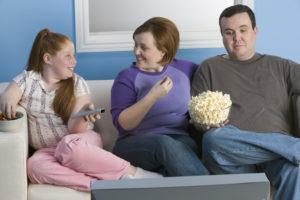 gastric bypass blog importance of exercise - family Watching TV gastric bypass blog importance of exercise - family Watching TV